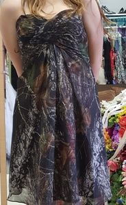 Mossy oak green camo dresses